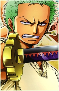 an anime image of Zoro Roronoa