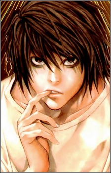 an anime image of L Lawliet