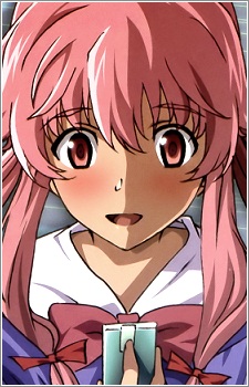 an anime image of Yuno Gasai