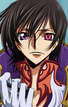 an anime image of Lelouch Lamperouge